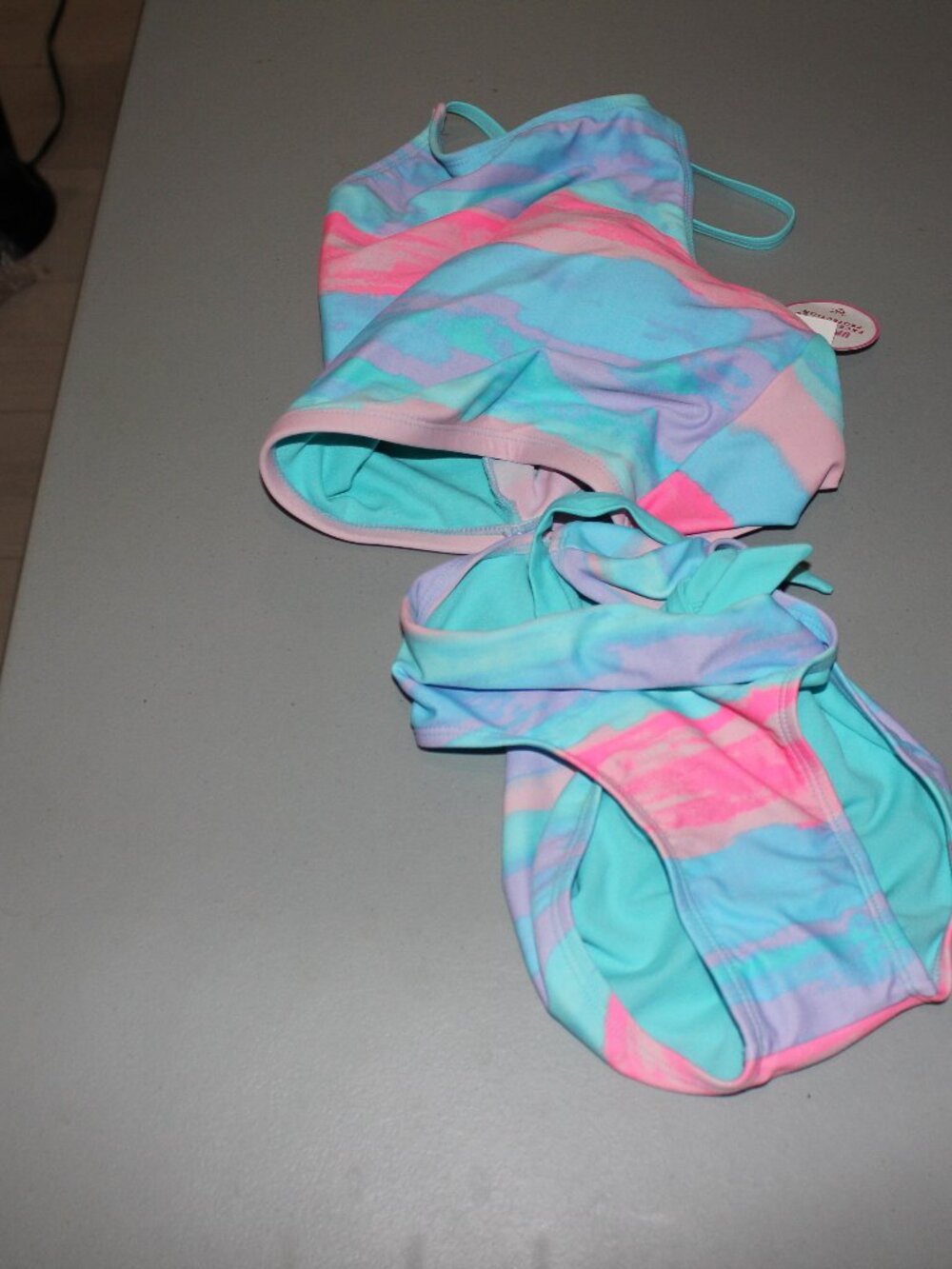 Multi Color 2 Pcs Justice Bikini Swimsuit Size 20